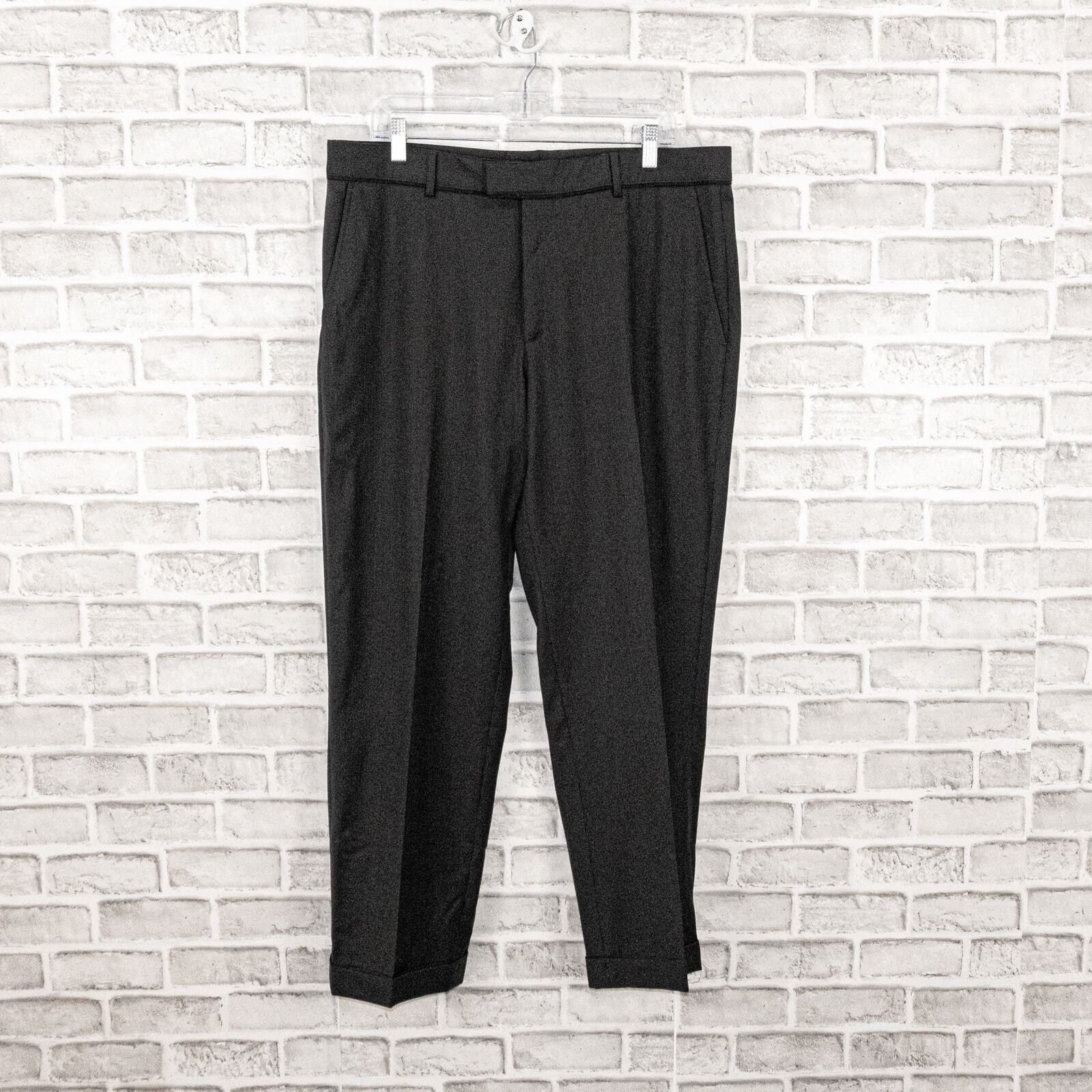 Z Zegna Z Zegna Flat Front Dress Pants Dark Brown micro striped Size US 36 / EU 52 - 1 Thumbnail