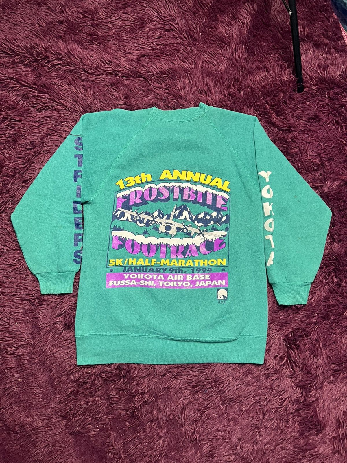 14th Addiction Vintage 94 Yokota Striders Frostbite Footrace Sweatshirt(44) Size US M / EU 48-50 / 2 - 2 Thumbnail