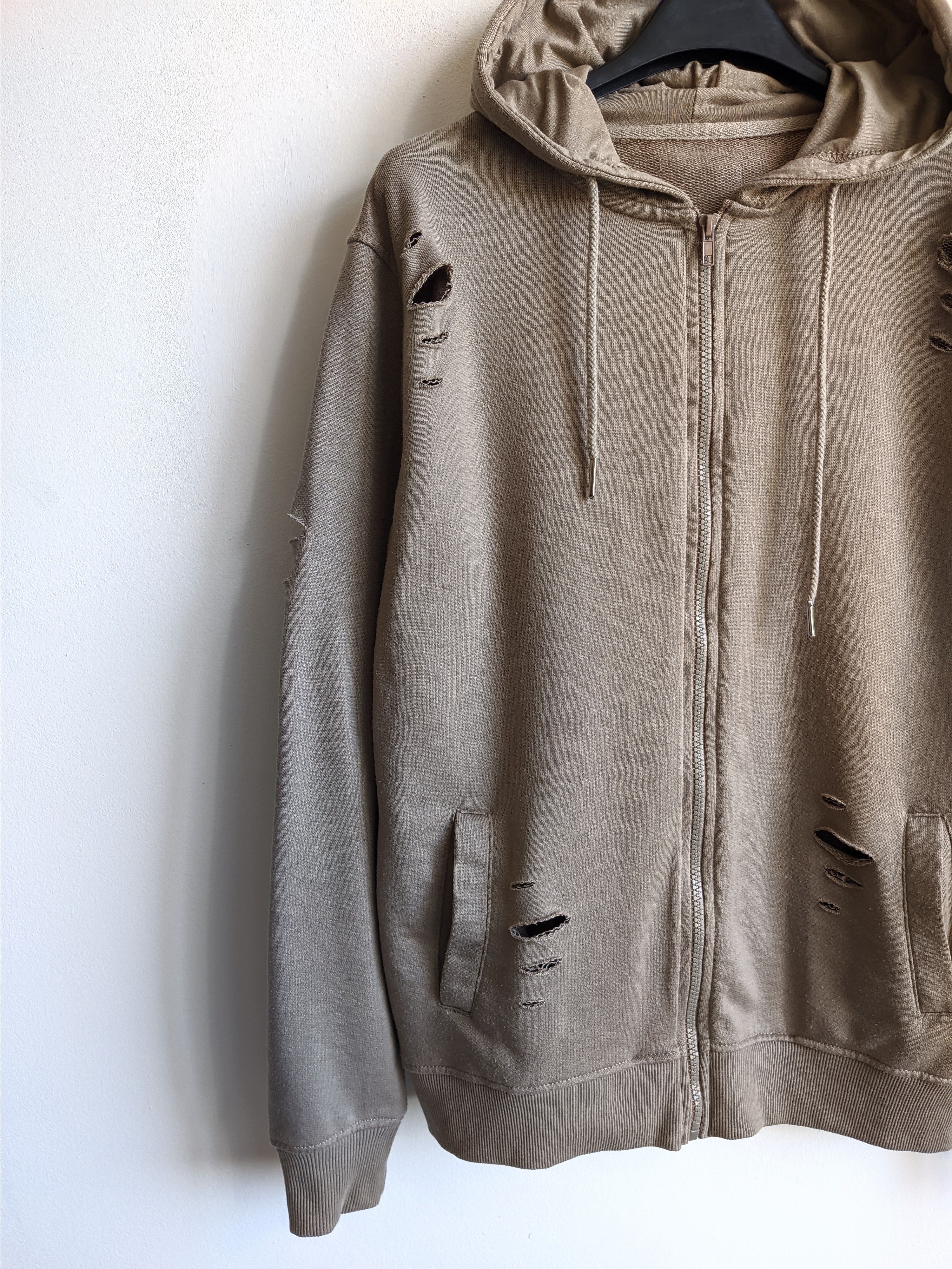 Vintage Vintage distressed zip hoodie grunge Size US M / EU 48-50 / 2 - 4 Thumbnail
