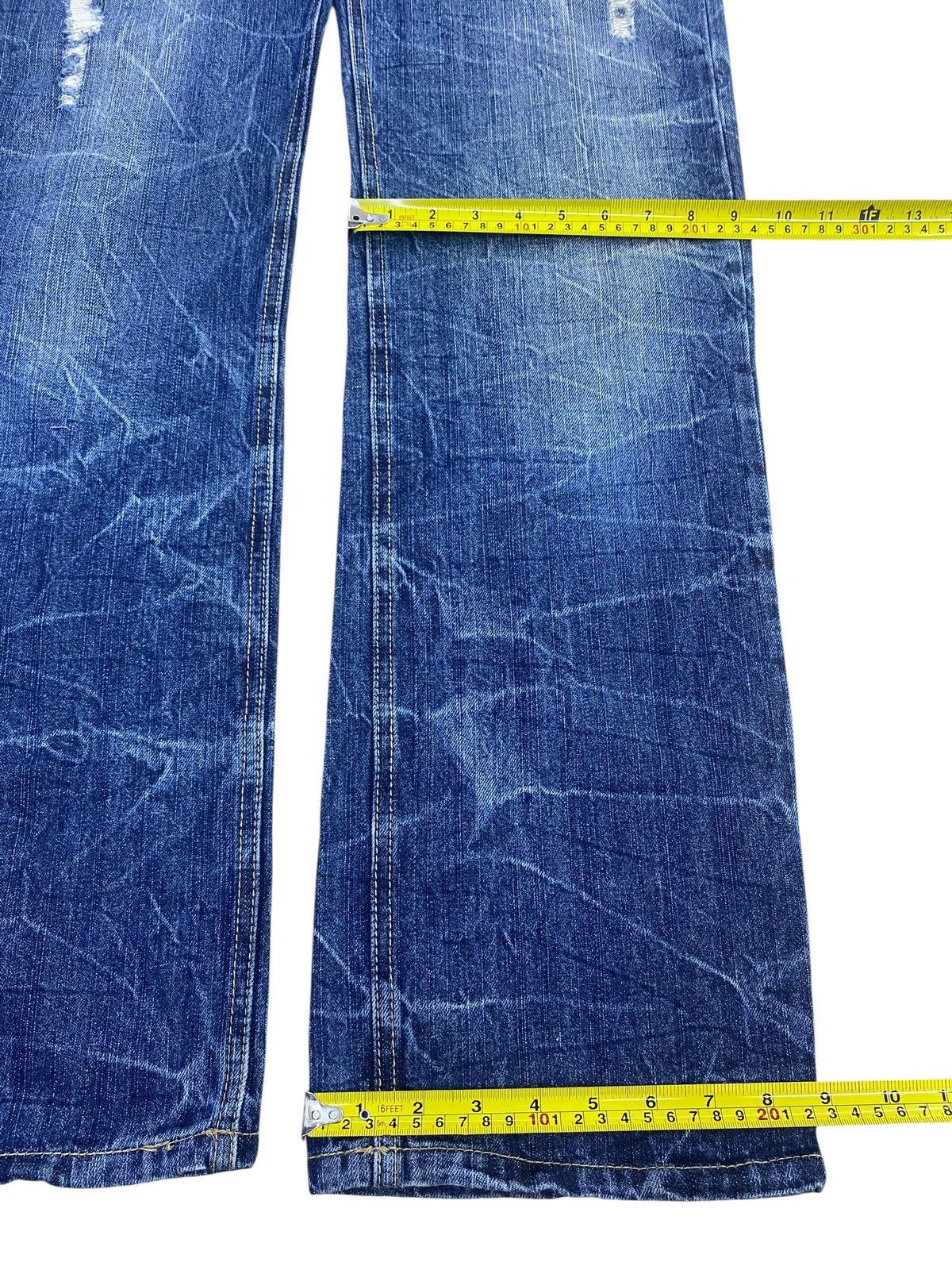 Japanese Brand Back & Forth Brand Thunder Wqsh Style Ripped Jeans Size US 34 / EU 50 - 8 Thumbnail