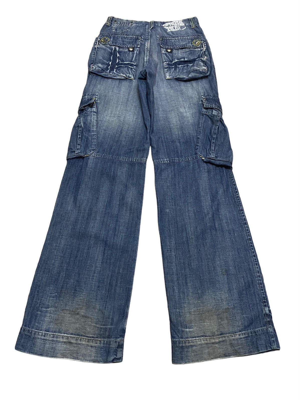 If Six Was Nine × Japanese Brand × Le Grande Bleu (L.G.B.) Rare Design Vintage Green Coast Tactical Baggy Jeans 2000s Size US 32 / EU 48 - 2 Thumbnail