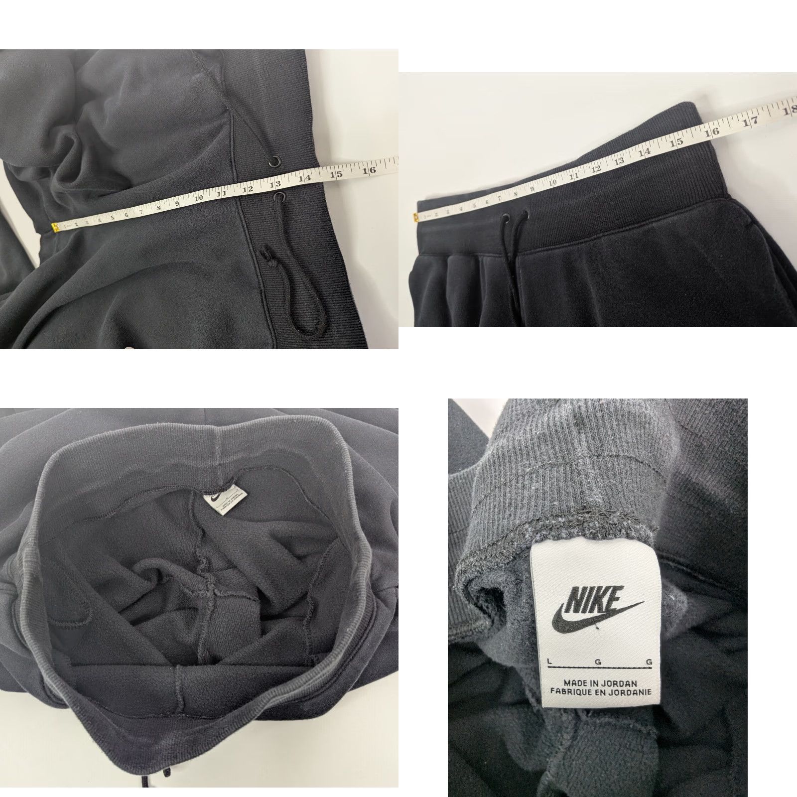 Nike VINTAGE Nike Sportswear Fleece Joggers Sweatpants DQ5678-010 Womens Large Athletic Sport Size 36" / US 14 / IT 50 - 8 Thumbnail