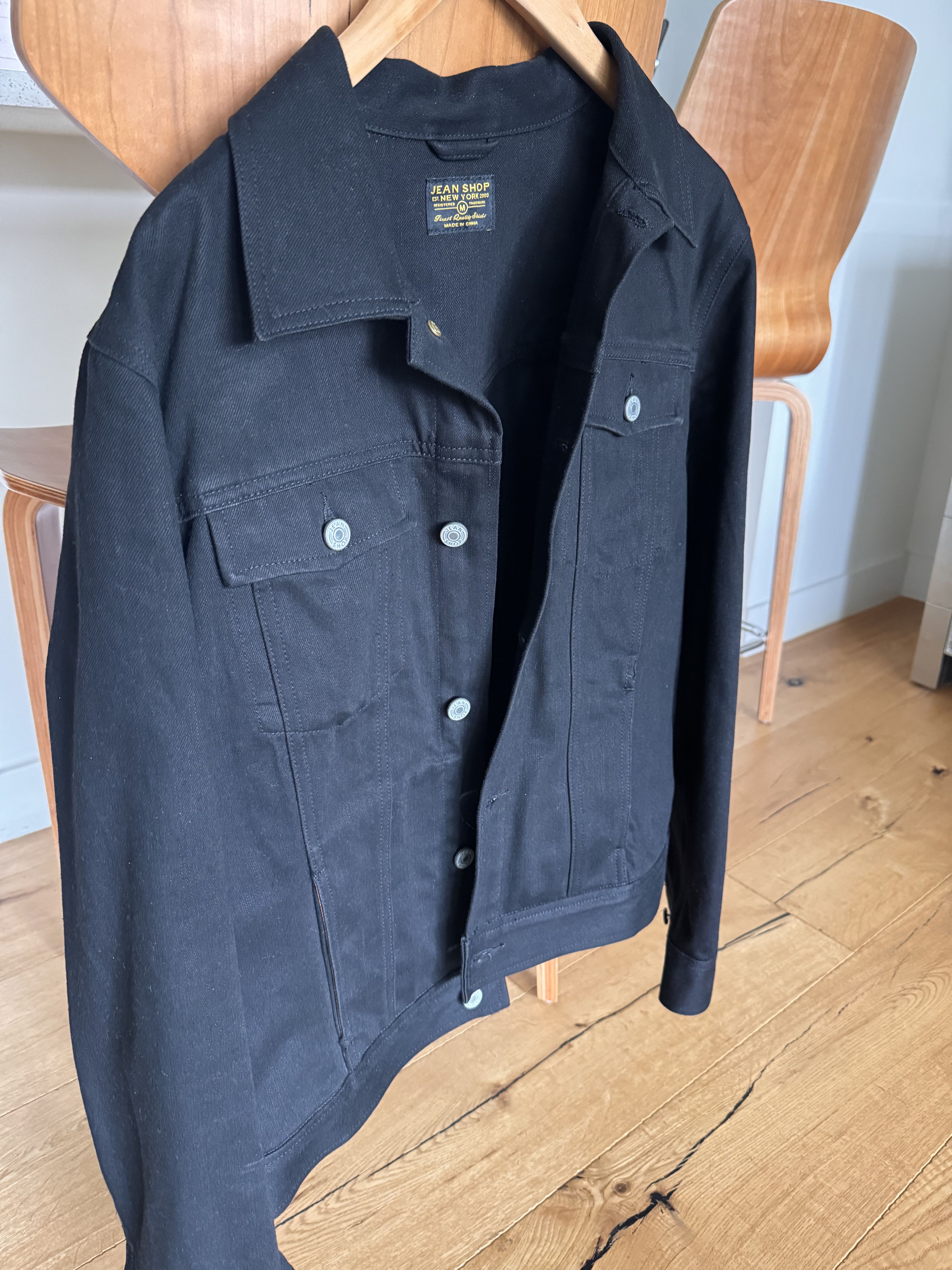 Jean Shop Black denim classic jacket Size US M / EU 48-50 / 2 - 1 Preview