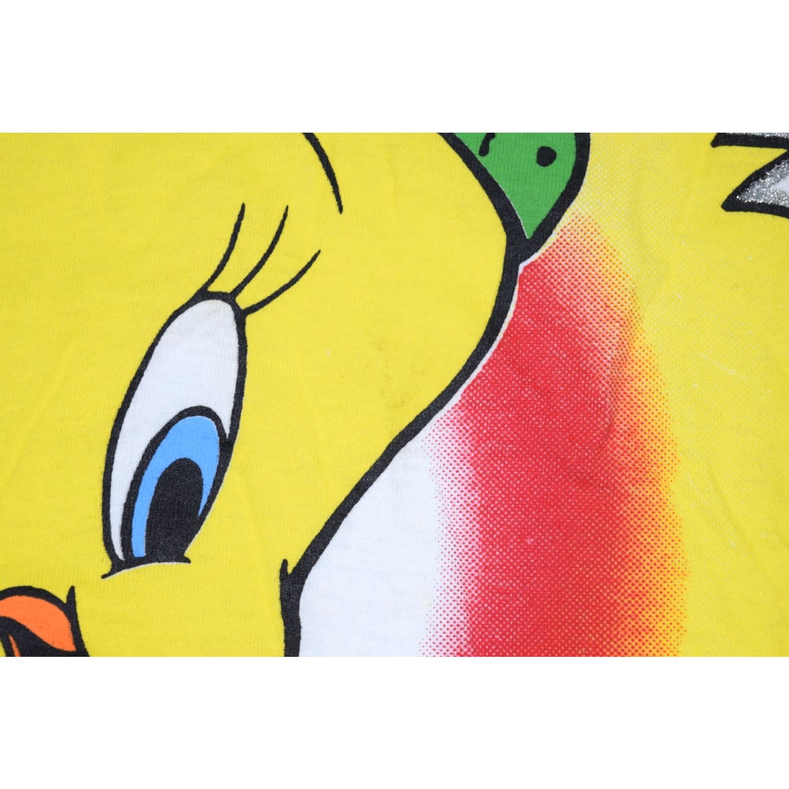 Vintage VINTAGE Looney Tunes T-Shirt Men XL Tweety Bird Gangsta Hip Hop 90s White Rare Size US XL / EU 56 / 4 - 3 Thumbnail
