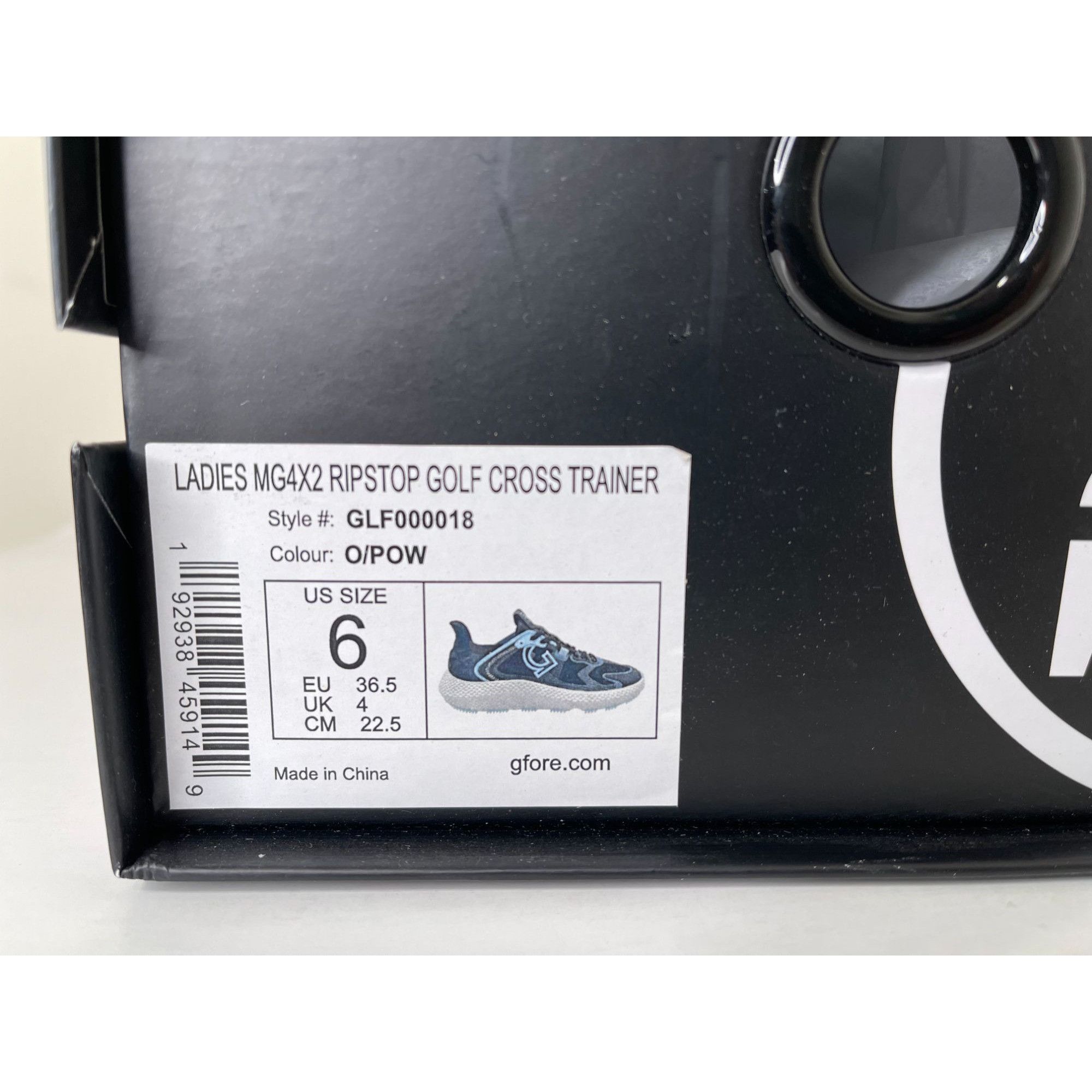 G/FORE G/FORE MG4X2 Ripstop Cross Trainer Black Blue Golf Shoe Wome Size US 6 / IT 36 - 8 Thumbnail