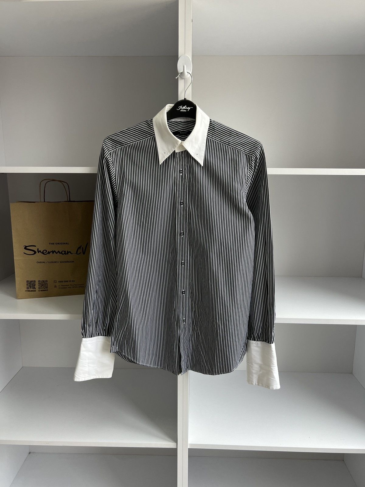 Gucci × Vintage Vintage Gucci Luxury Button up shirts Lot Size US M / EU 48-50 / 2 - 3 Thumbnail
