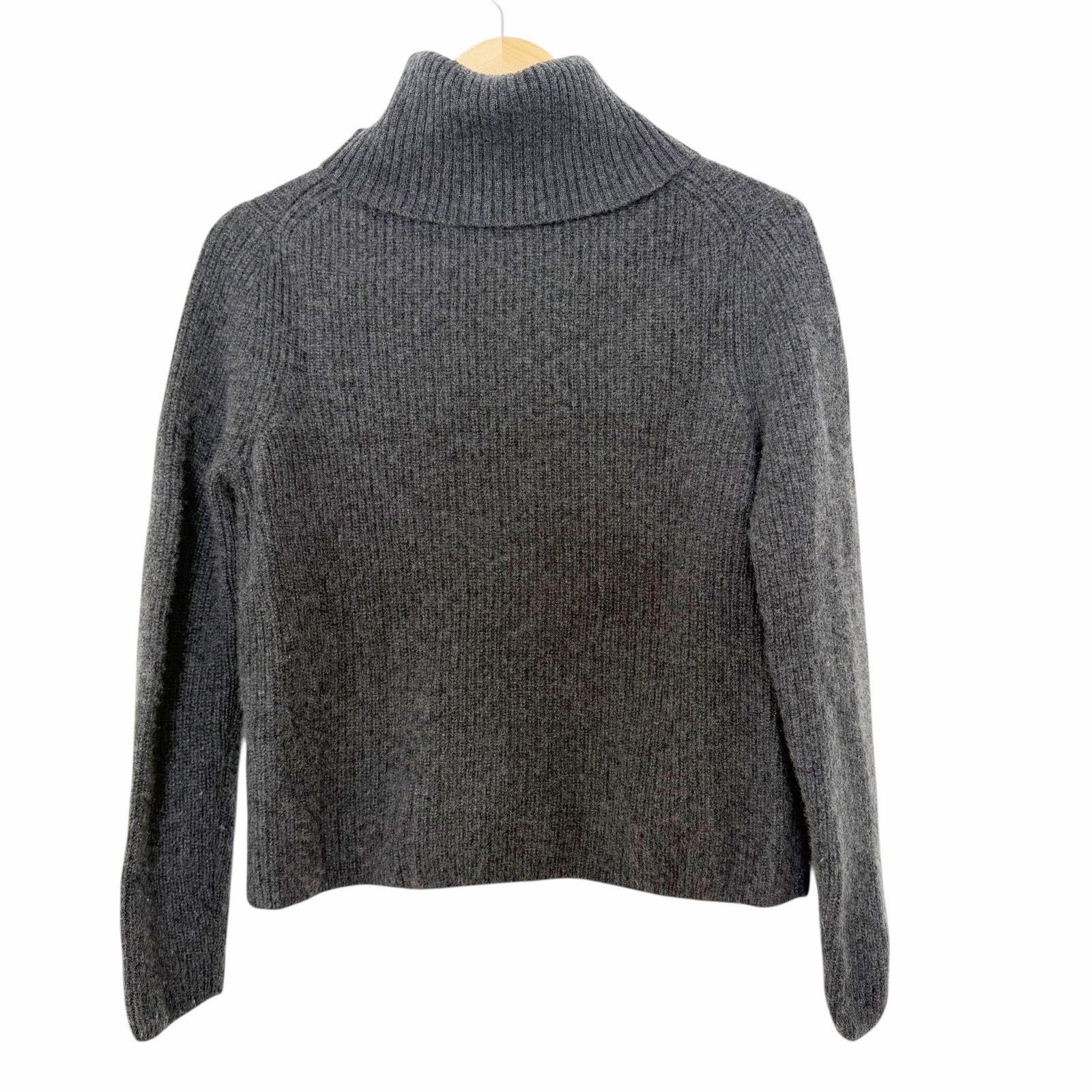 Banana Republic Banana Republic Chiara Cashmere Gray Relaxed Ribbed Sweater Size M / US 6-8 / IT 42-44 - 5 Thumbnail