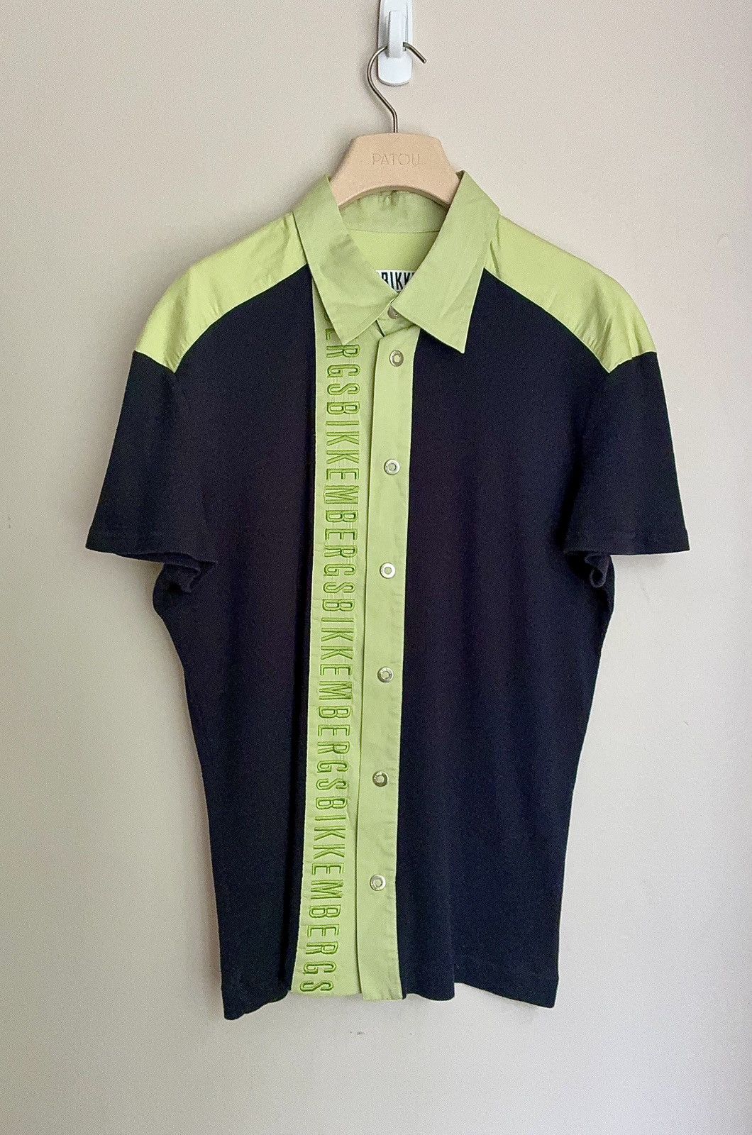 Dirk Bikkembergs Dirk Bikkembergs Vintage Snap Button Logo Bowling Shirt Size US M / EU 48-50 / 2 - 1 Thumbnail