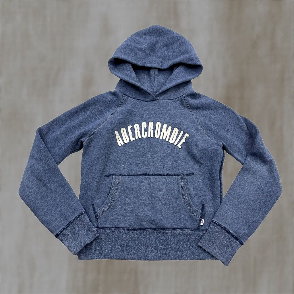 Abercrombie & Fitch Vintage Abercrombie & Fitch Hoodie Women Small Gray Sweatshirt Logo 00s UL Size S / US 4 / IT 40 - 1 Thumbnail
