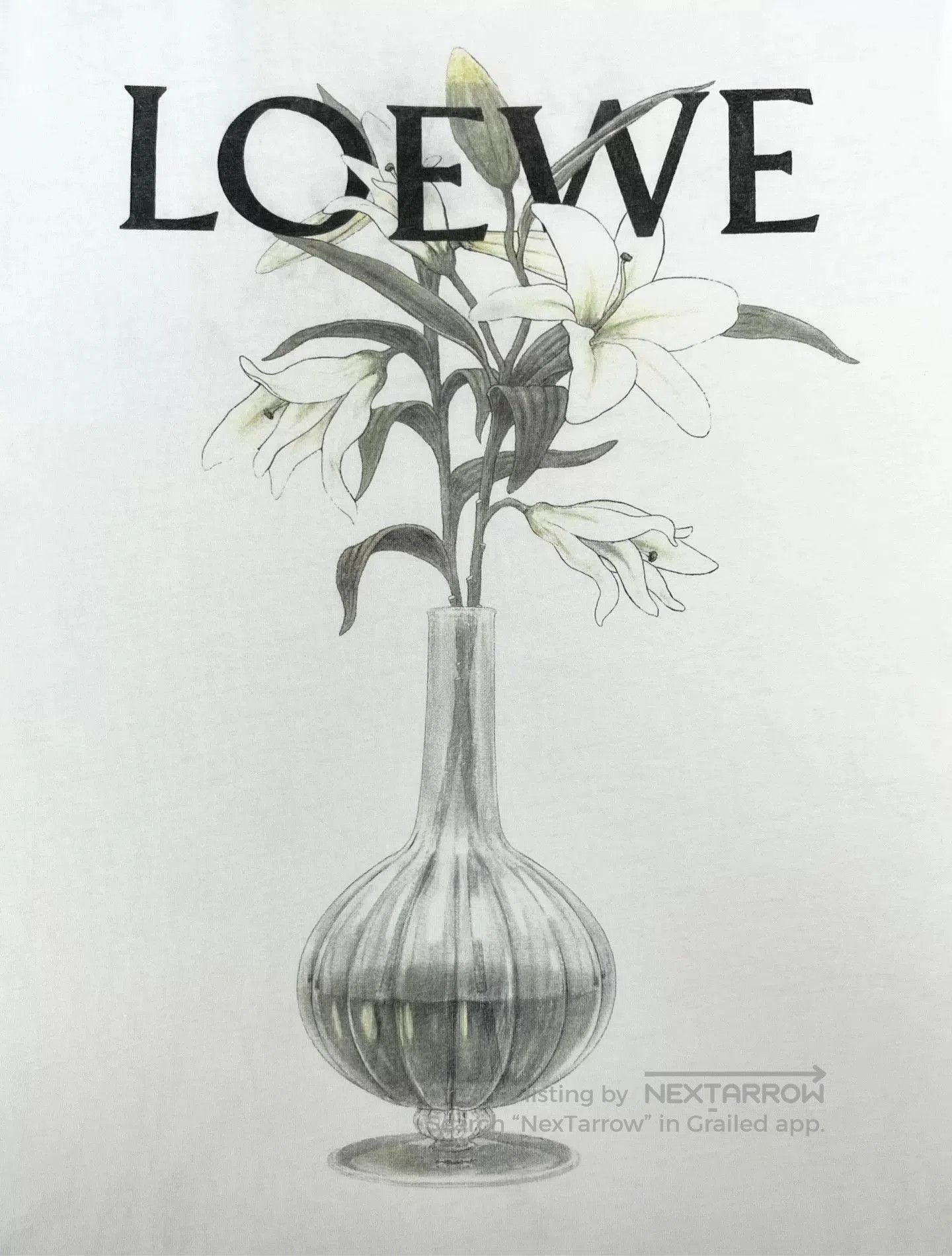 Loewe Loewe White Floral Logo Short Sleeve Top. Size S / US 4 / IT 40 - 4 Thumbnail