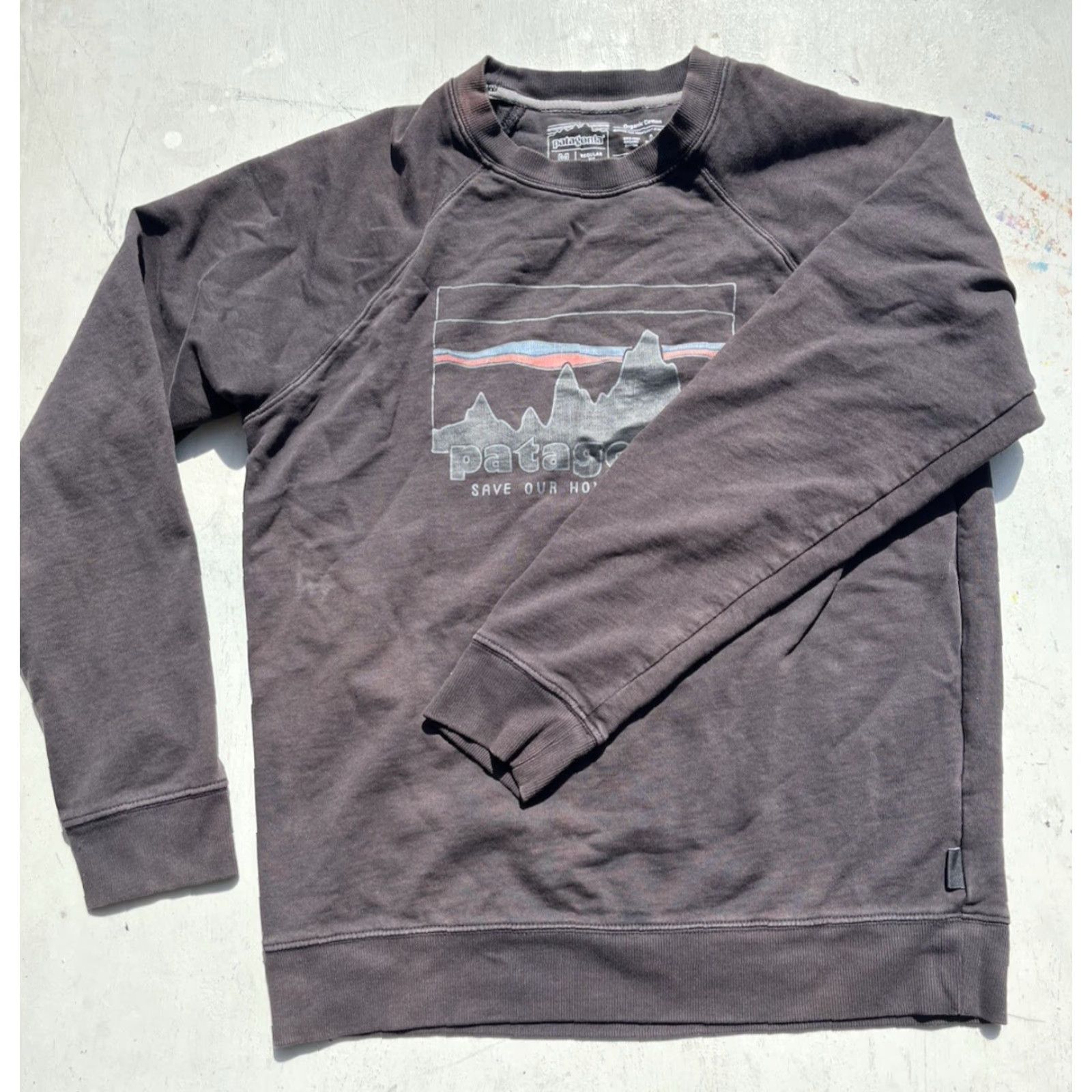Patagonia Patagonia Sweatshirt Black Solid Logo M Spell-Out Outdoor Hike Camp STAINed Mens Regular Size M Knit-Chunky All Seasons Long Sleeve Size US M / EU 48-50 / 2 - 7 Thumbnail