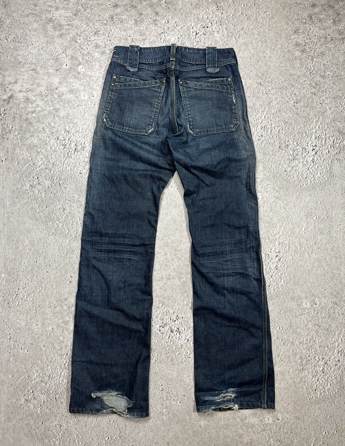 Diesel Diesel Morix Distressed Jeans Blue W27 L32 Size US 27 - 11 Thumbnail
