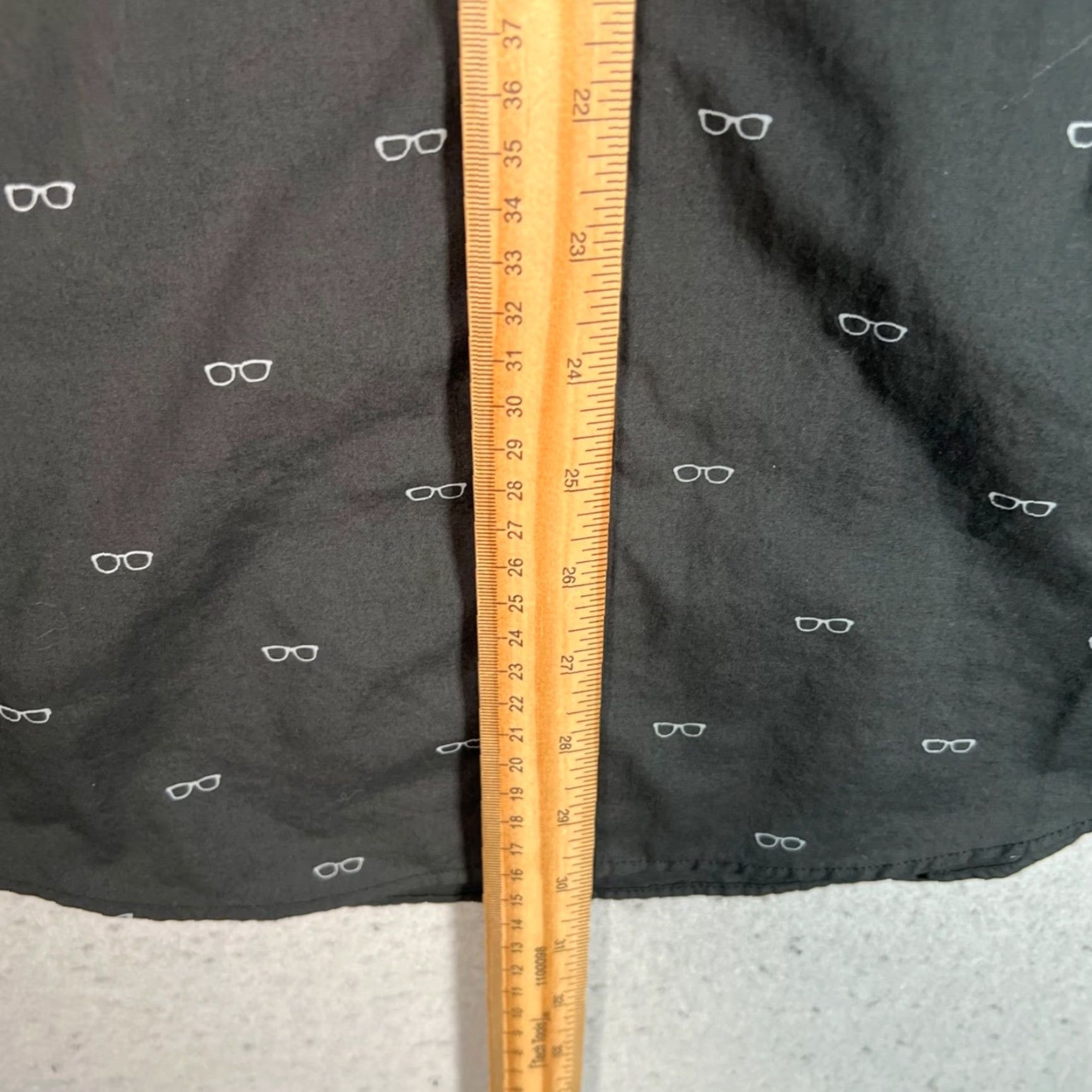 H&M VINTAGE H&M Slim Shirt Mens Black Long Sleeve Size Small Print Glasses Size US L / EU 52-54 / 3 - 6 Thumbnail
