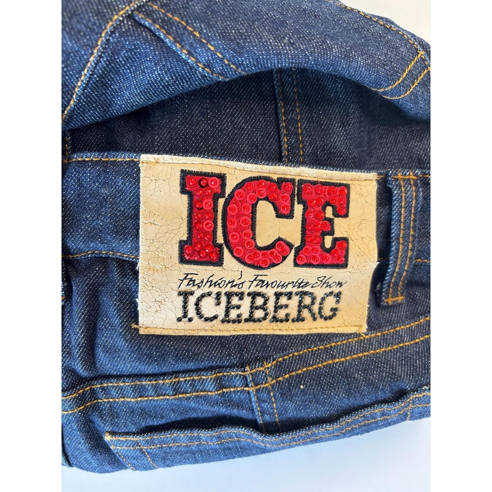 Iceberg Vintage Iceberg Denim Suspender Skirt Dress 90s Overall Size S / US 4 / IT 40 - 7 Thumbnail