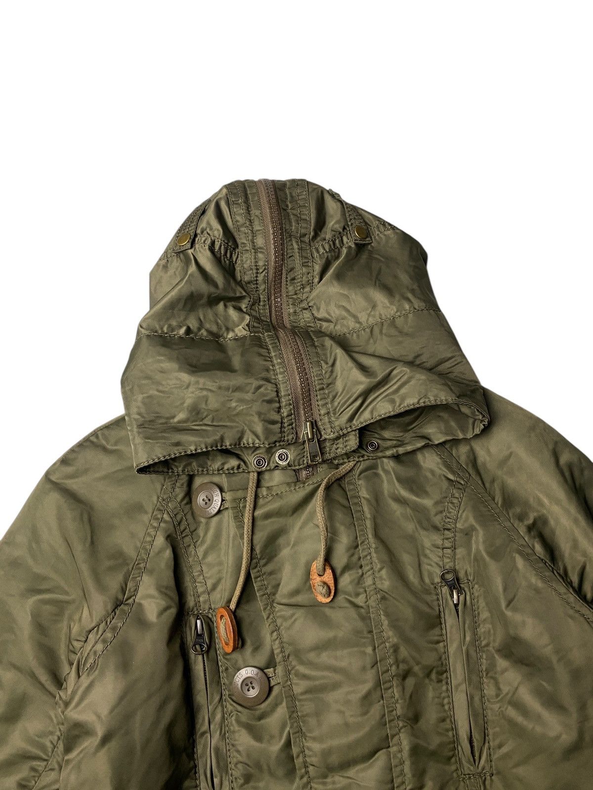GOA 2000's G.O.A Hooded Military Jacket Size US M / EU 48-50 / 2 - 3 Thumbnail