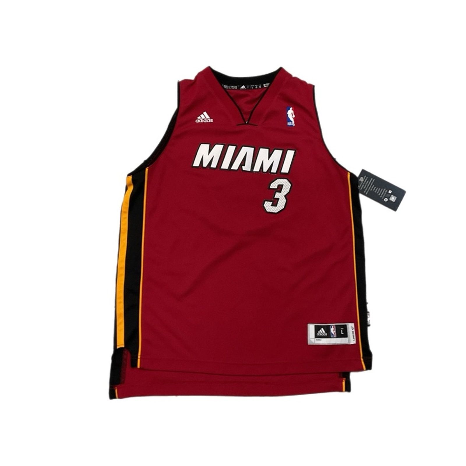 Adidas NBA Miami Heat Adidas Jersey #3 Dwyane Wade Size US L / EU 52-54 / 3 - 1 Thumbnail