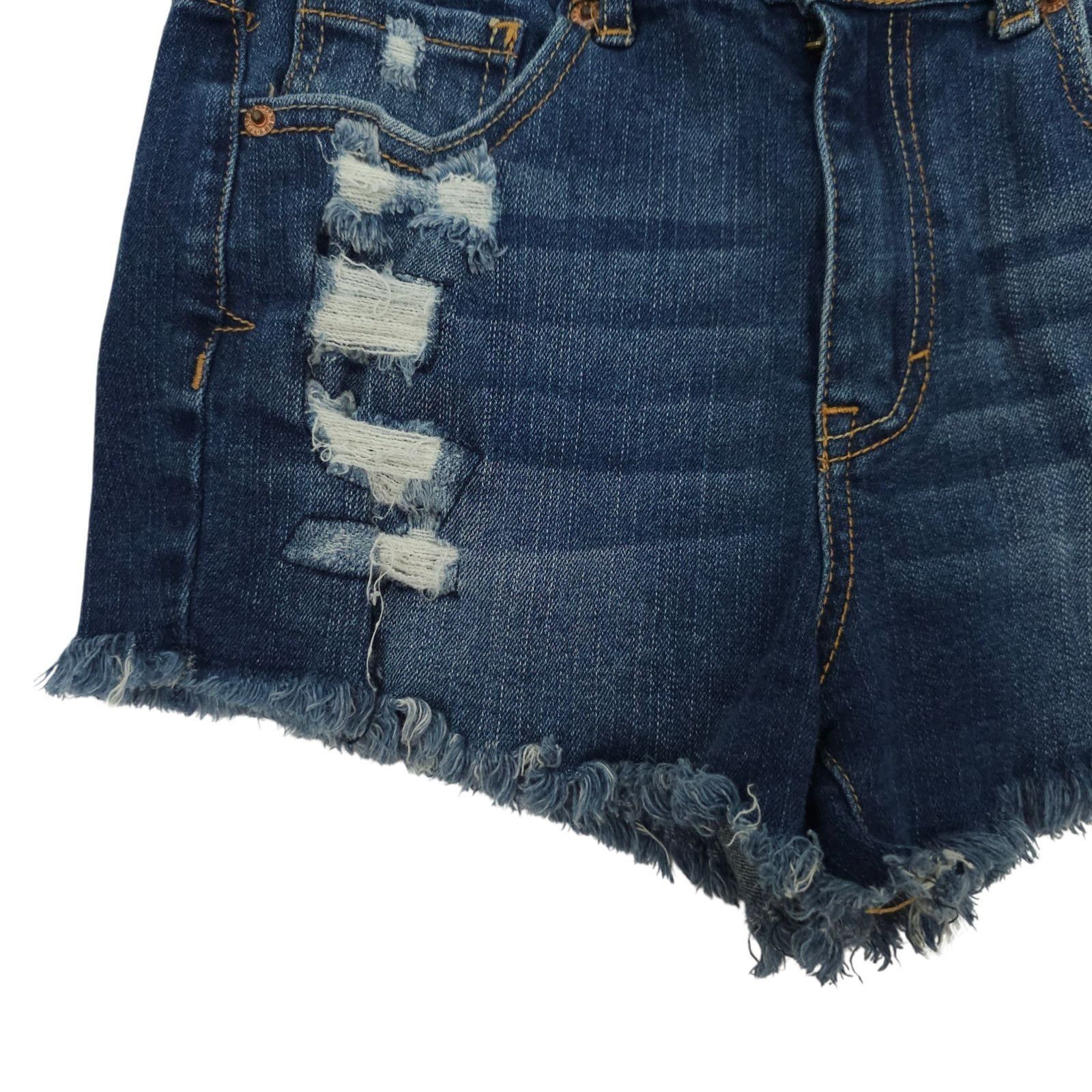 Aeropostale Aeropostale High Waisted Denim Shorts 4 Shorty Distressed Size 27" / US 4 / IT 40 - 11 Thumbnail