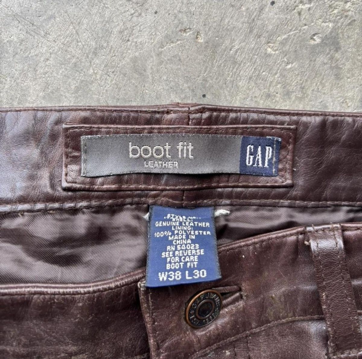 Gap × Yeezy Gap vintage leather pants Size US 38 / EU 54 - 3 Thumbnail