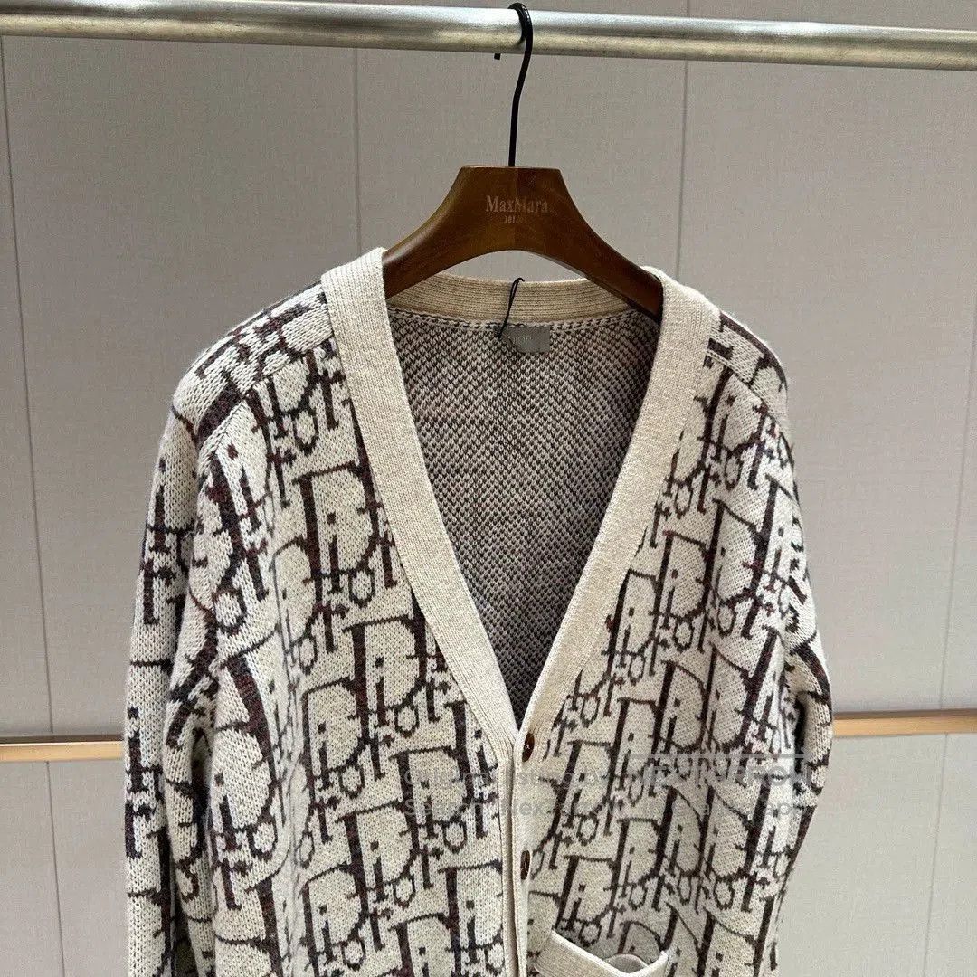 Dior Dior Logo Wool Cardigan Sweater. Size US S / EU 44-46 / 1 - 6 Thumbnail
