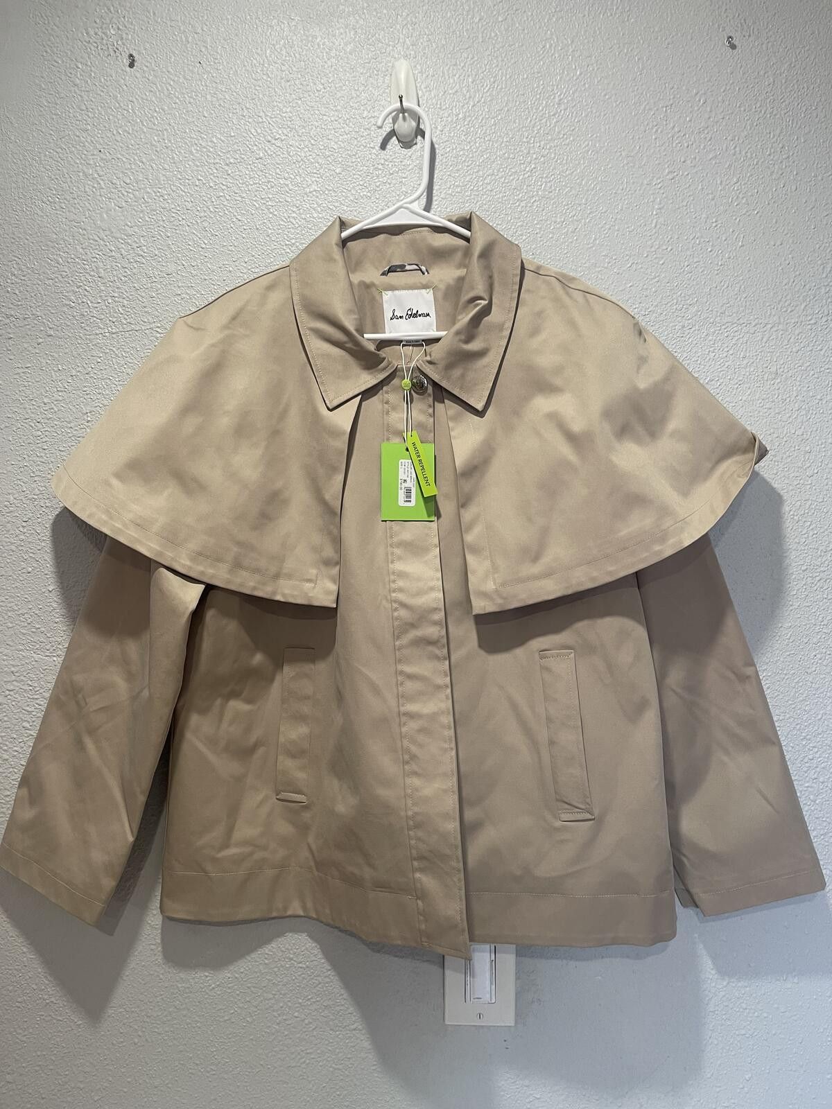 Other Sam Edelman Water Repellent Beige Cape Jacket Size L / US 10 / IT 46 - 1 Thumbnail