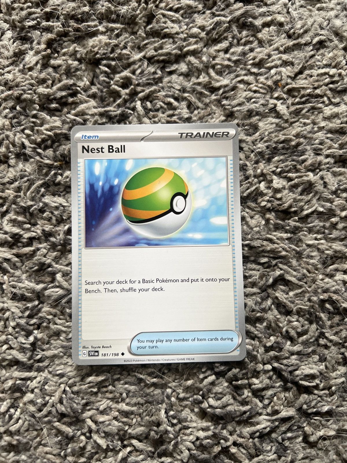 Hypebeast × Nintendo × Pokemon 2023 Pokémon Nest Ball Card Size ONE SIZE - 1 Thumbnail