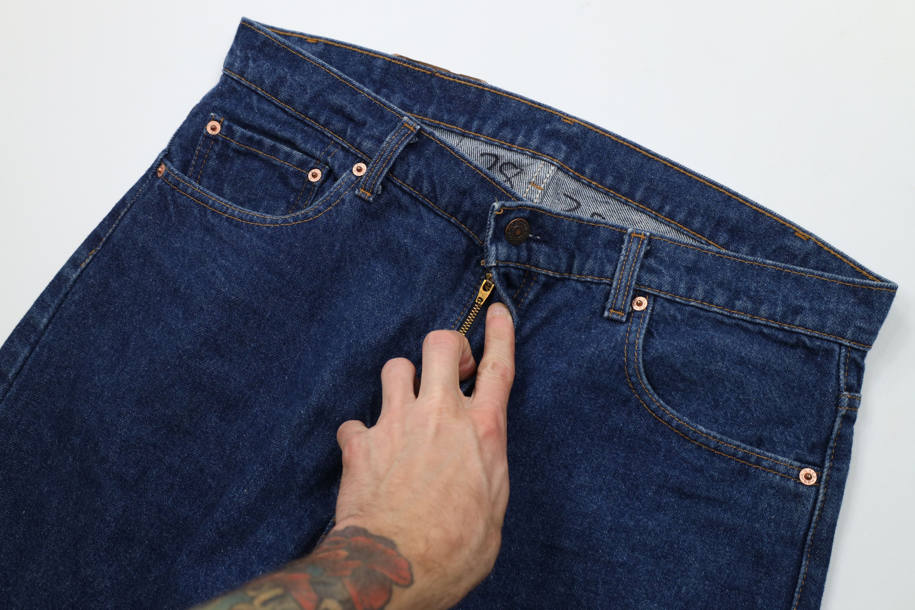 Levi's Vintage 80s Levis 505xx Regular Straight Leg Denim Jeans USA Size US 38 / EU 54 - 6 Thumbnail