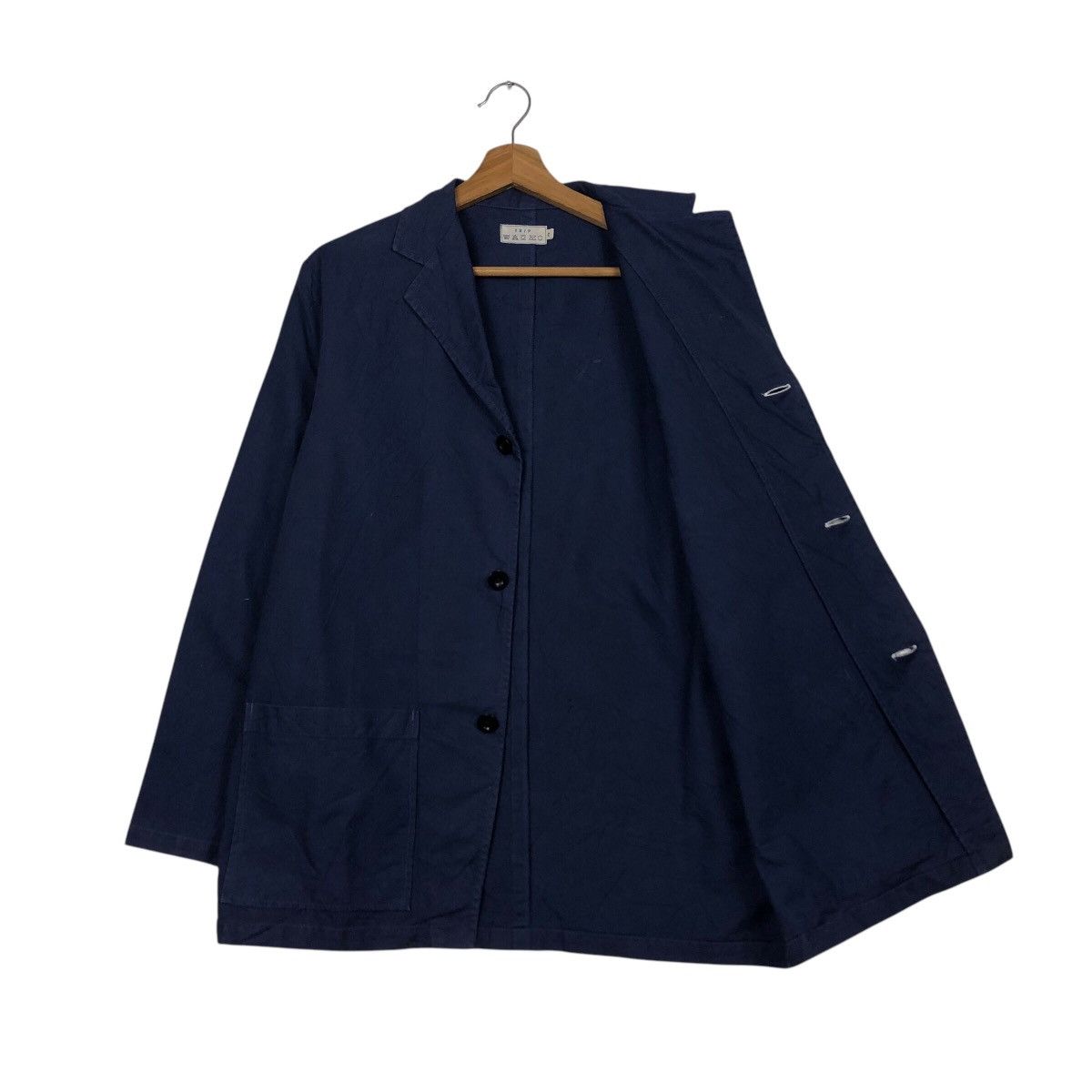 Issey Miyake 📌Vintage Chore Work Blue Jacket Trip Japan Fabric Size US M / EU 48-50 / 2 - 12 Thumbnail