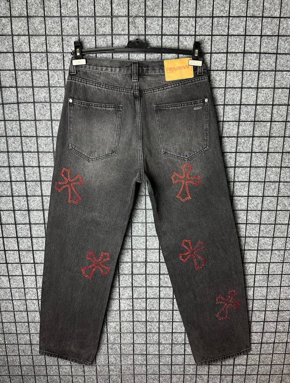 Review Review baggy denim jeans chorme hearts style size 31 Size US 31 - 7 Thumbnail