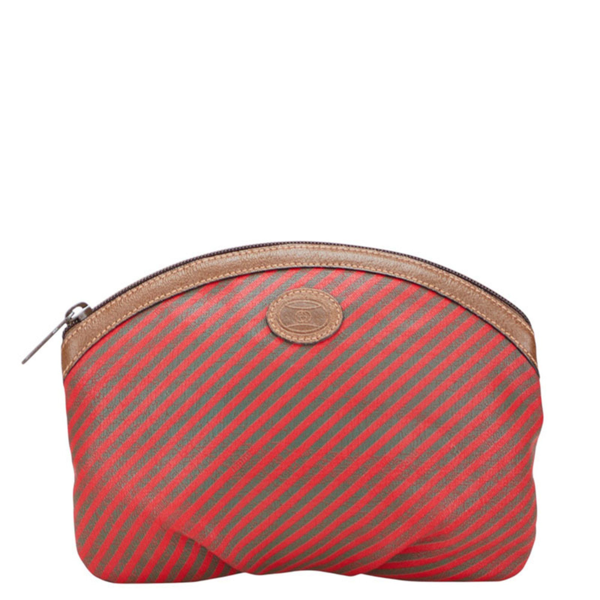 Gucci Gucci Old Pouch Brown and Red Leather Women's GUCCI Size ONE SIZE - 1 Thumbnail