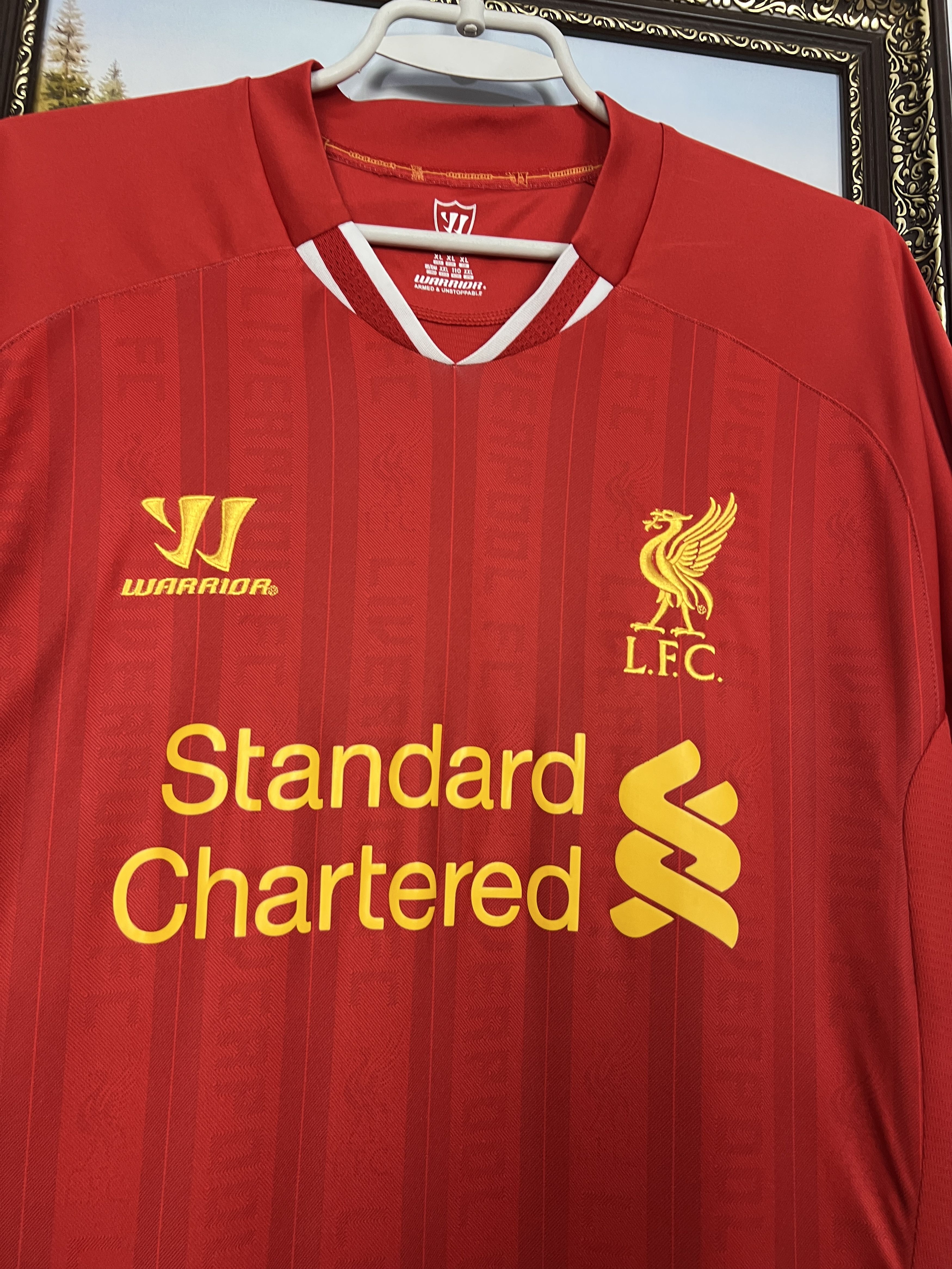 Warrior Liverpool football shirt 2013 Soccer Warrior Jersey Trikot Size US XL / EU 56 / 4 - 3 Thumbnail