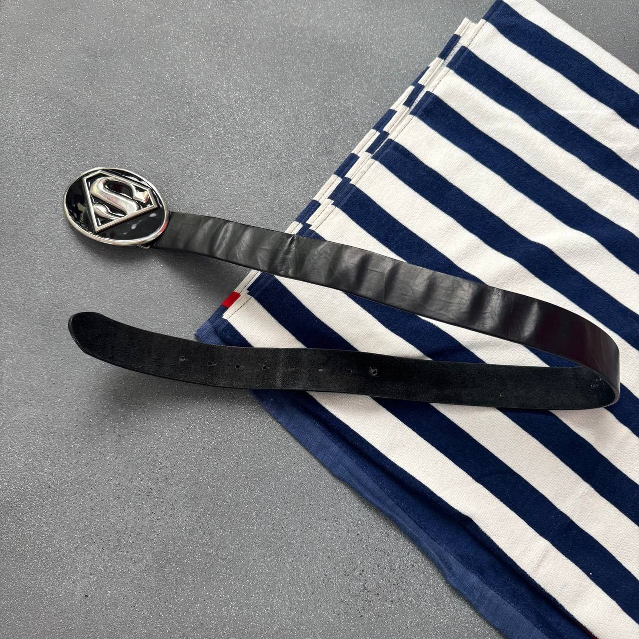 Japanese Brand × Vintage Vintage Superman Big Buckle Y2K Unisex Belt Size ONE SIZE - 5 Thumbnail
