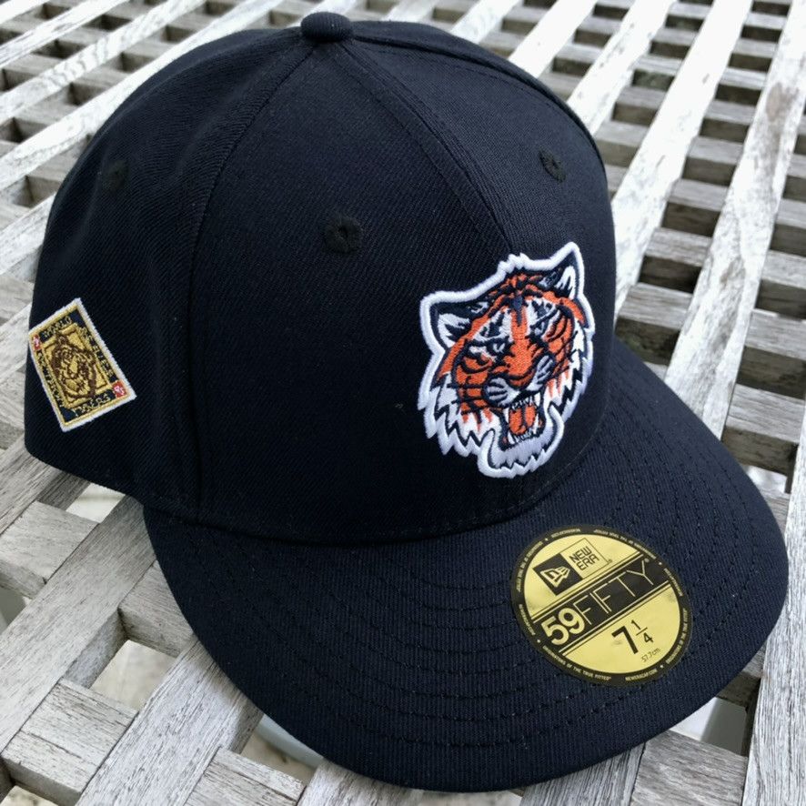 New Era Detroit Tigers Tiger Face WS Patch CAP USA NYC Hat 7 1/4 Size ONE SIZE - 1 Thumbnail