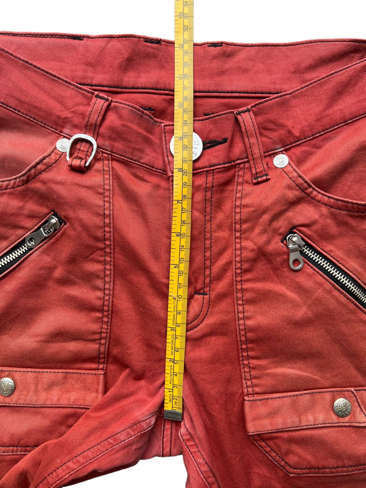 Lee Lee Multipocket Tactical Bondage Red Straight Pants 33x30 Size US 33 - 15 Thumbnail
