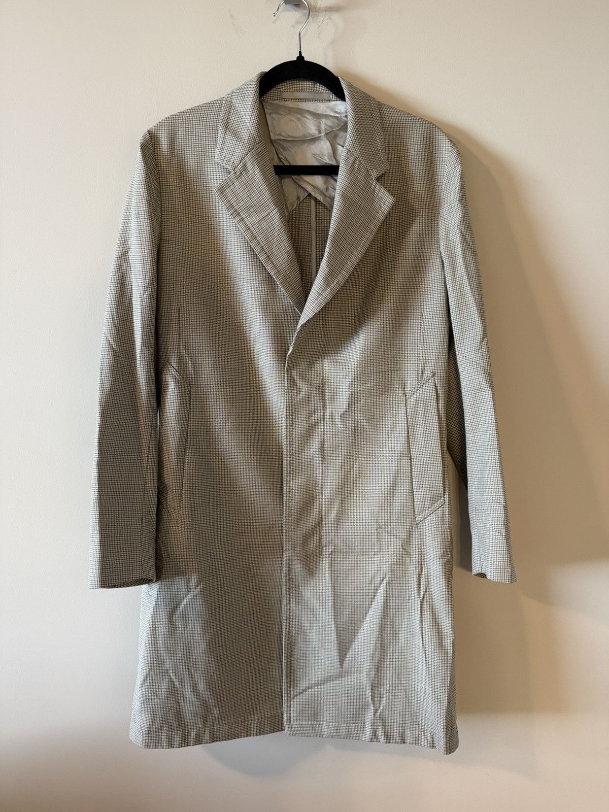 Our Legacy Our Legacy Wool Houndstooth Trench Size US S / EU 44-46 / 1 - 1 Thumbnail