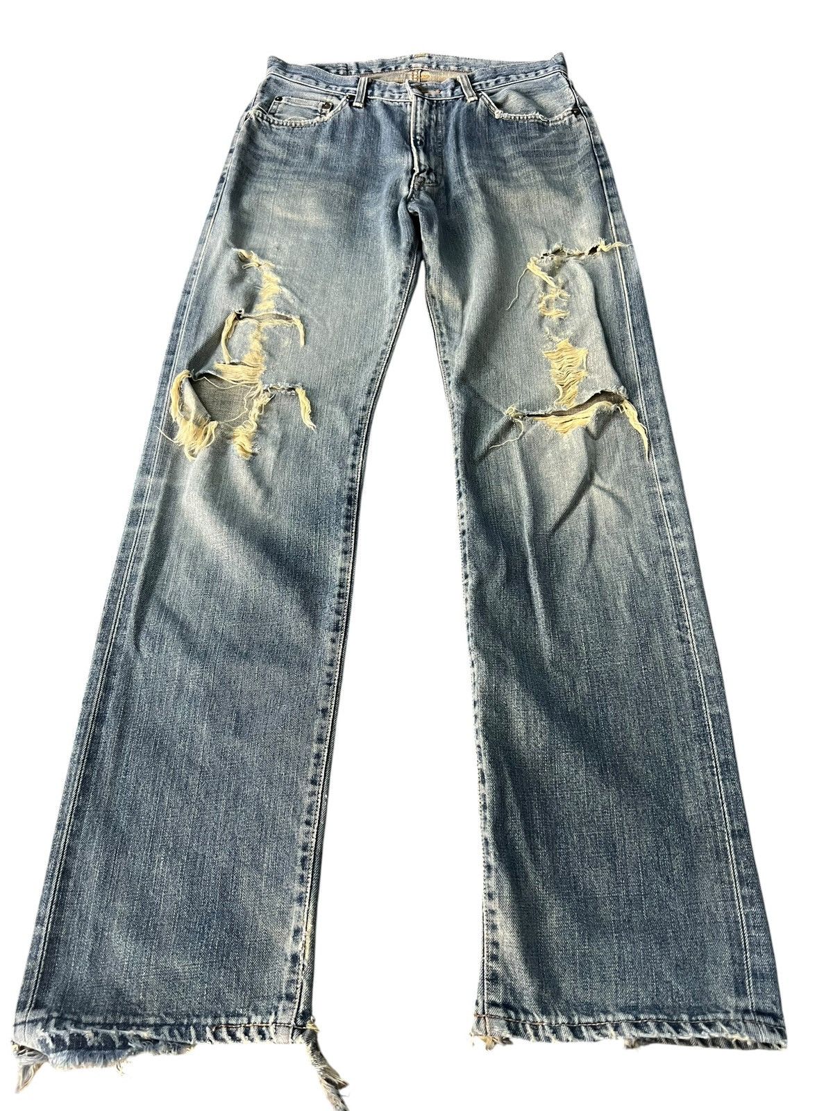 Edwin Edwin 505xx Selvedge Distressed Faded Jean Size US 31 - 1 Thumbnail