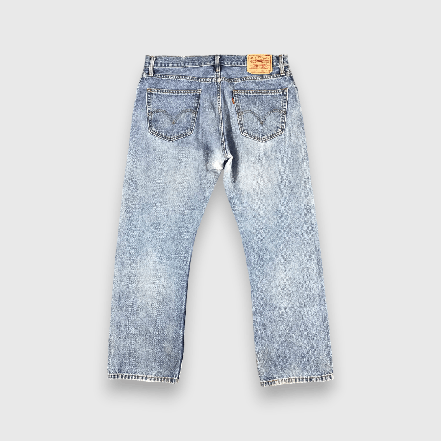 Levi's Vintage Blue Wash Levis 505 Jeans-J1587 Size US 36 / EU 52 - 2 Thumbnail