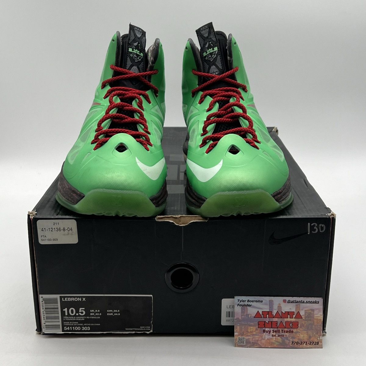 Nike Lebron 10 cutting Jade Size US 10.5 / EU 43-44 - 2 Thumbnail