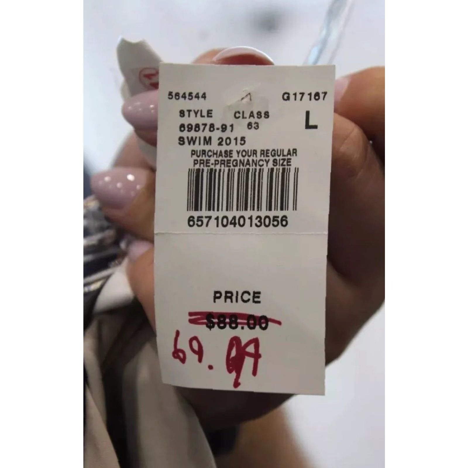 Vintage NEW NWT A Pea in the Pod Navy Tie Halter Maternity Tankini Swim Top Size L Women Blue Size L / US 10 / IT 46 - 3 Thumbnail