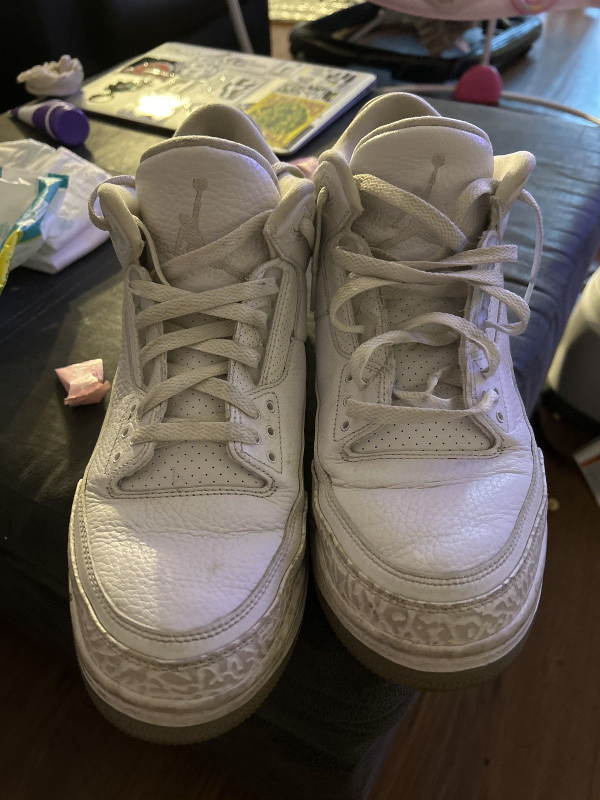 Jordan Brand Jordan 3 pure white (2018) Size US 13 / EU 46 - 3 Thumbnail