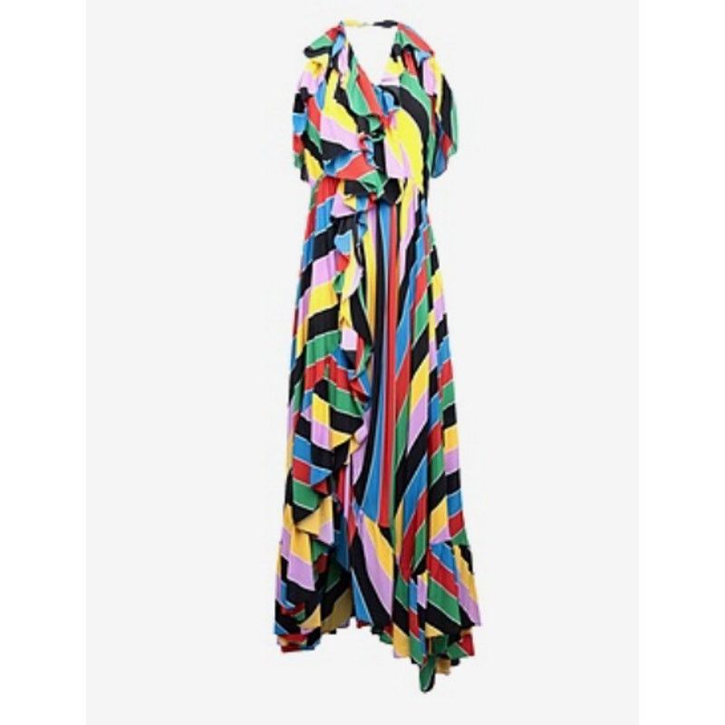 Philosophy di Lorenzo Serafini Long one shoulder dress multi colored Size M / US 6-8 / IT 42-44 - 1 Thumbnail