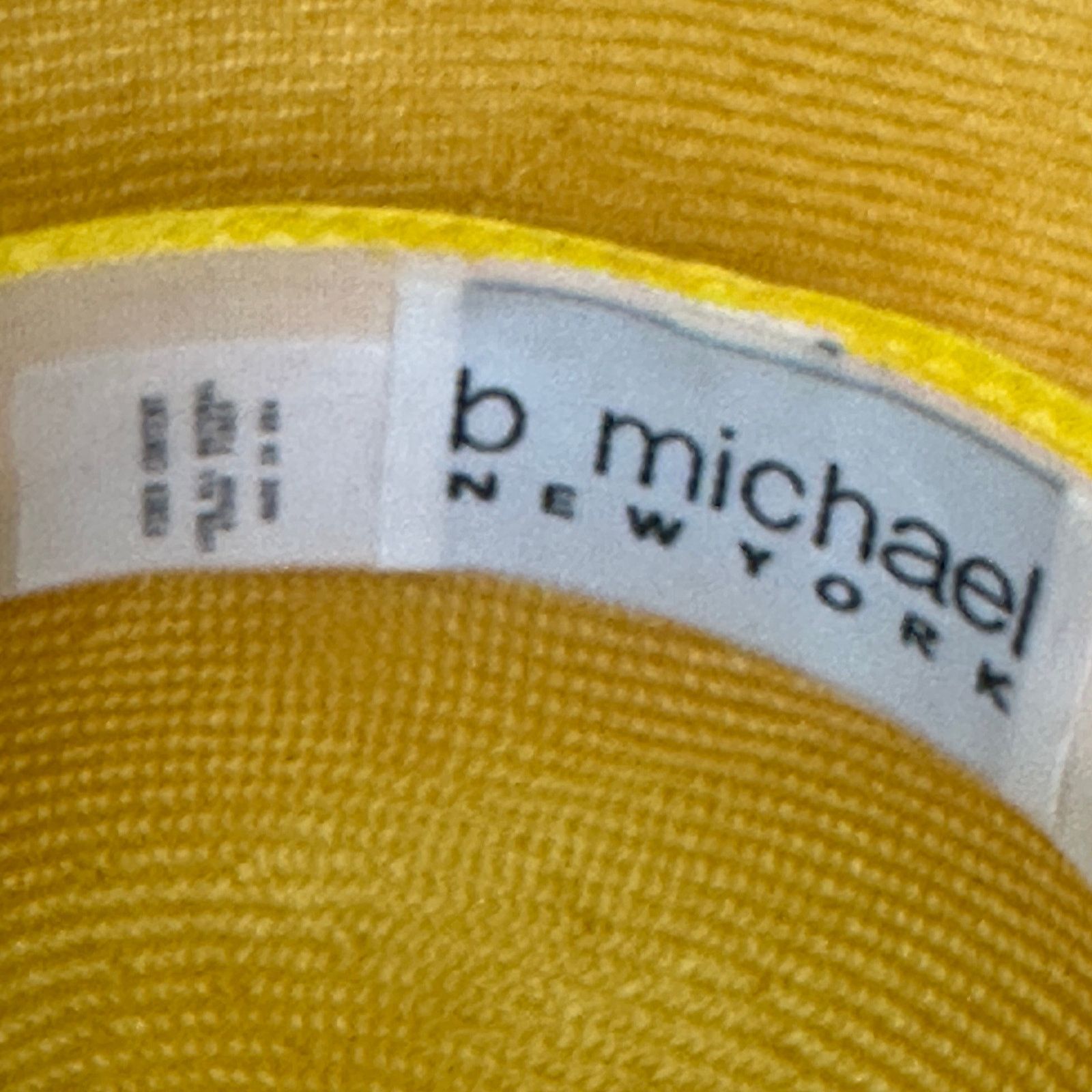 Vintage Vintage 1980s b. michael Yellow Church Derby Formal Hat Size ONE SIZE - 6 Thumbnail
