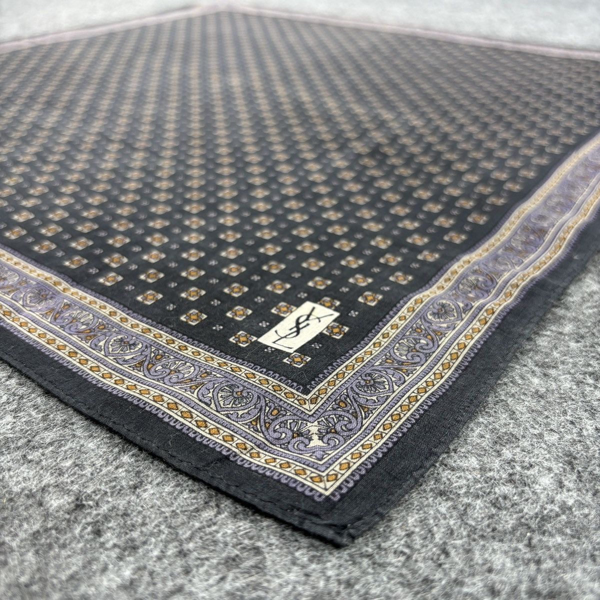 Vintage × Yves Saint Laurent YSL Handkerchief # E053 # Bandana # Neckerchief Size ONE SIZE - 4 Thumbnail
