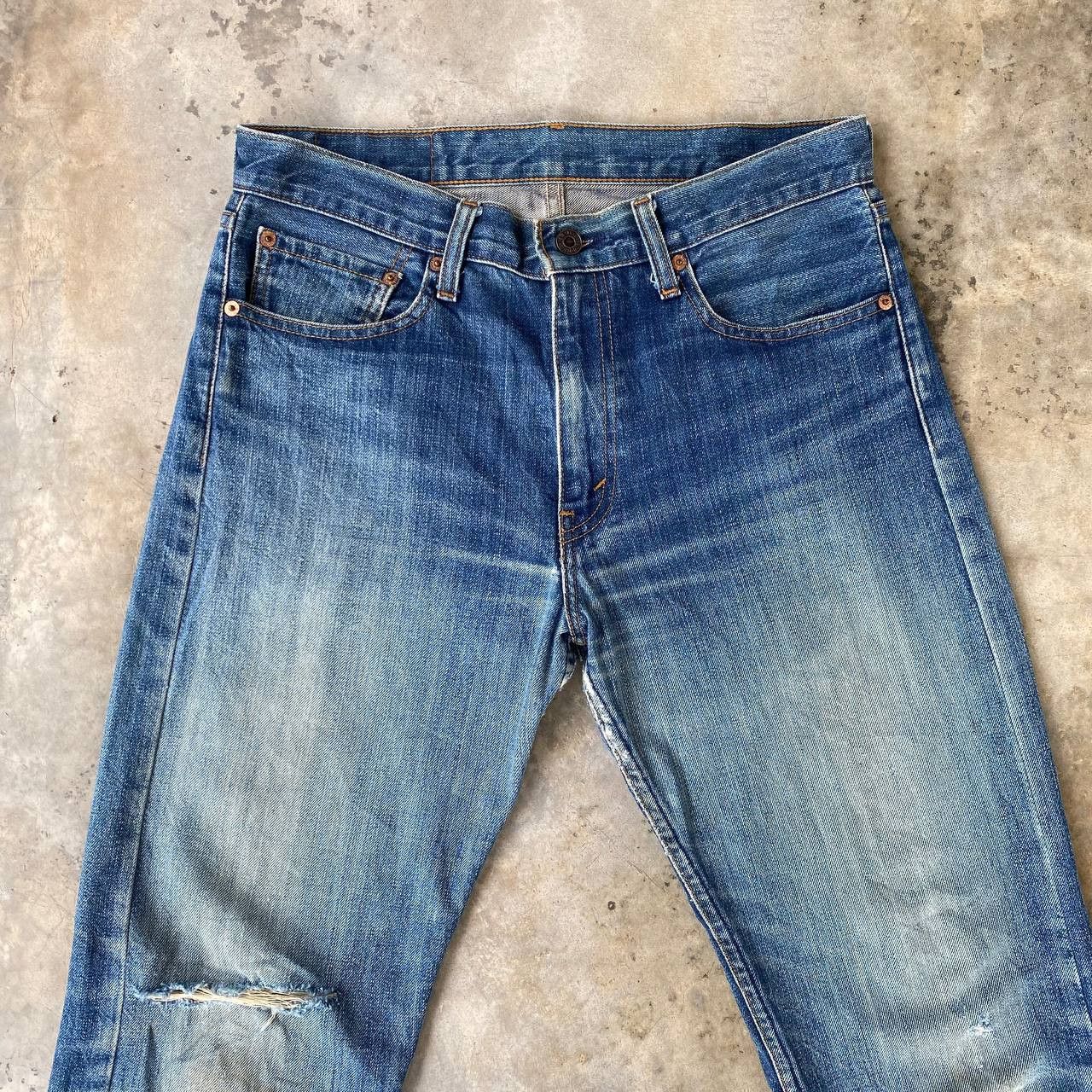 Levi's Vintage Clothing W32X29" VINTAGE LEVIS 505 DISTRESSED DIRTY DENIM J09-01 Size US 32 / EU 48 - 14 Thumbnail