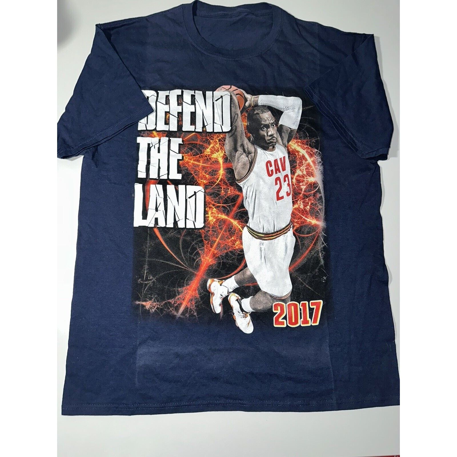 Fruit Of The Loom 2017 Cleveland CavsDefend The Land James #23 Size Large Size US L / EU 52-54 / 3 - 1 Thumbnail