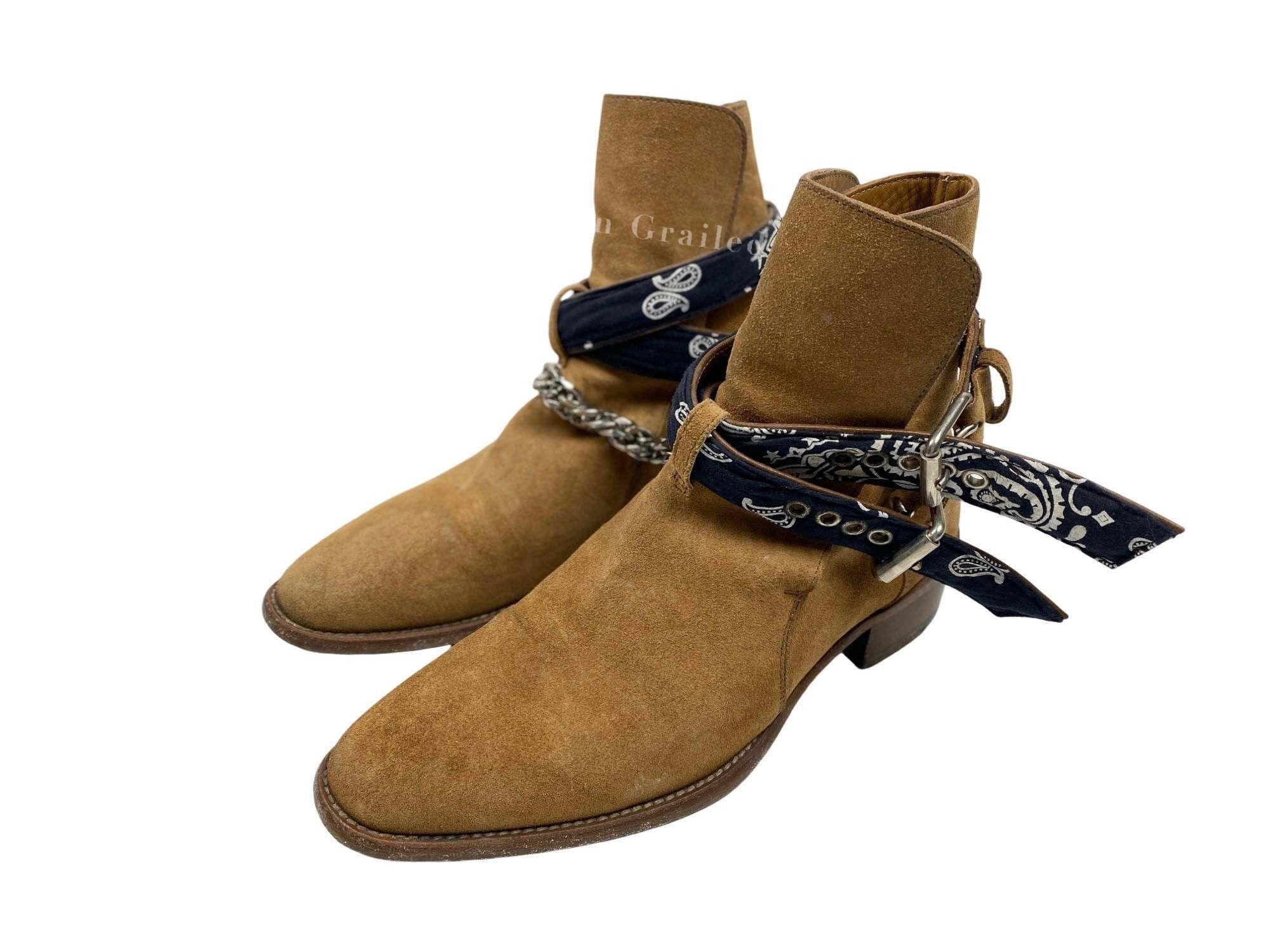 Amiri Amiri OG Stack Boots with Double Zip | Grailed