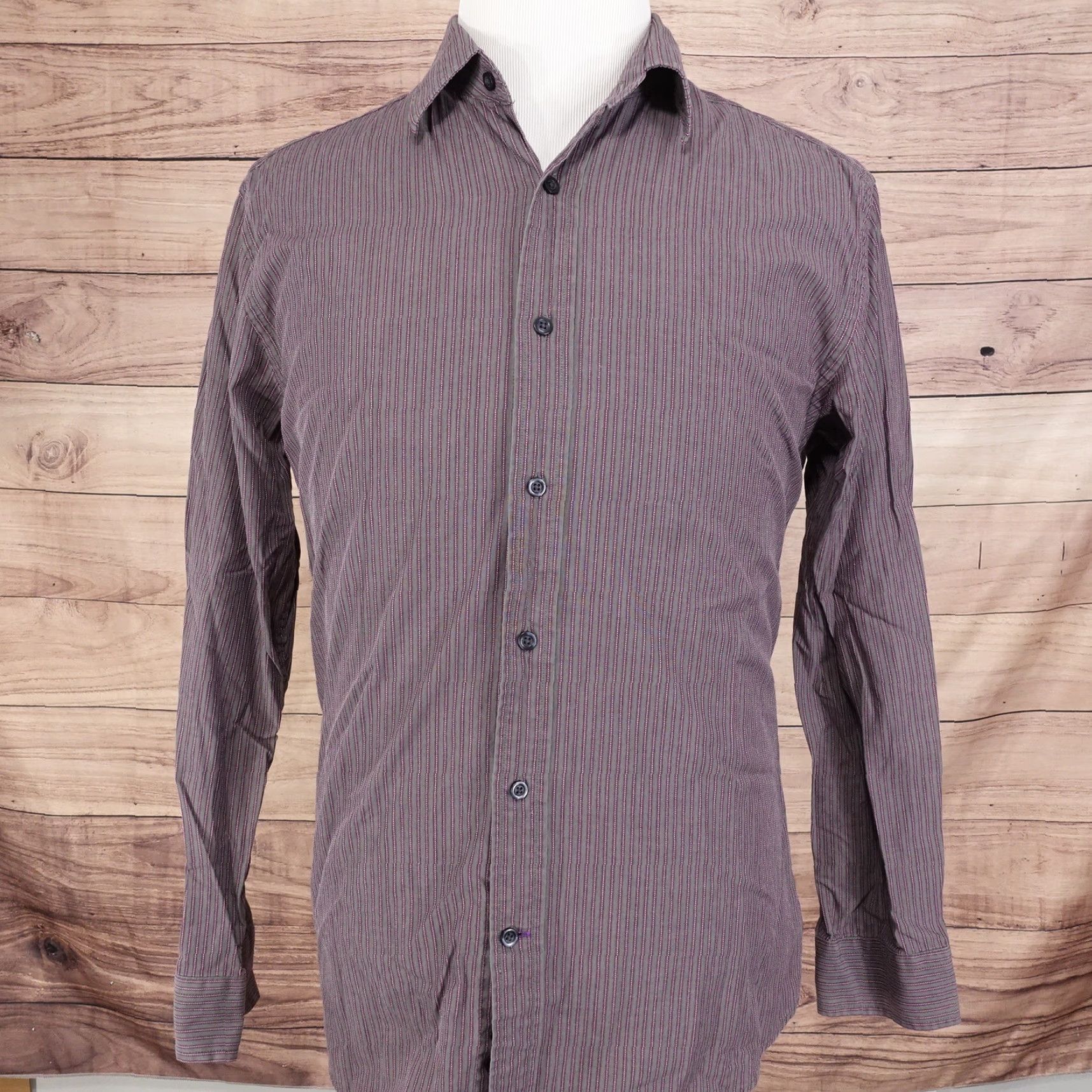 Gap Vintage GAP Men's Large Cotton Long Sleeve Striped Button-Up Shirt for Business Casual and Formal Wear Size US L / EU 52-54 / 3 - 3 Thumbnail