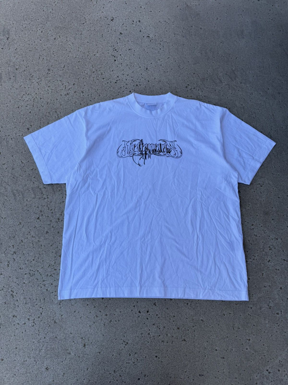 Vetements Vegas Edition Signed Guram Metal Logo Tee