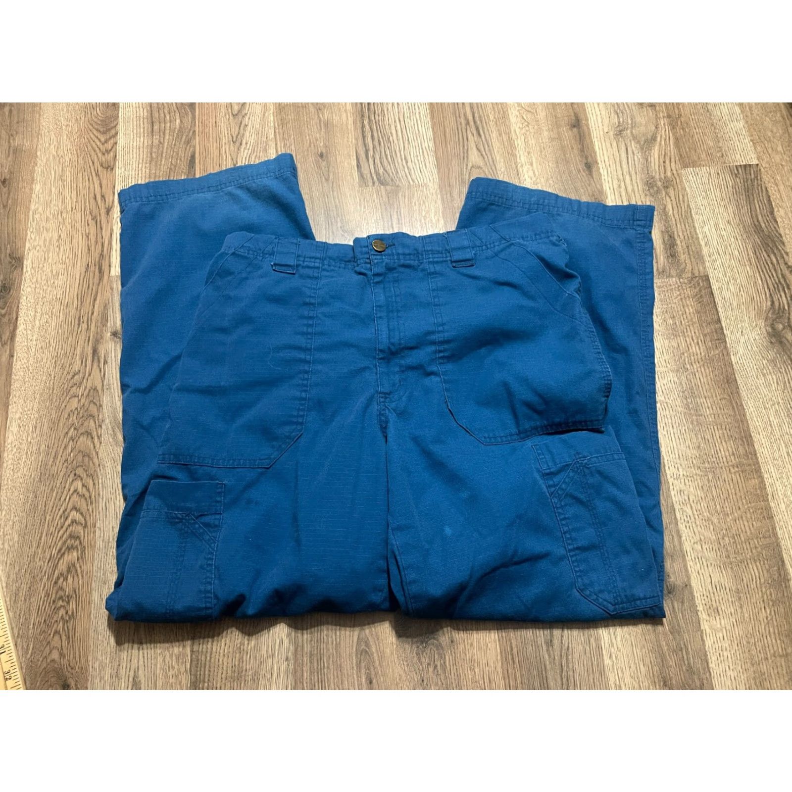 Carhartt VINTAGE Carhartt Scrub Pants Women’s M Blue Side Pockets Size 32" / US 10 / IT 46 - 2 Thumbnail