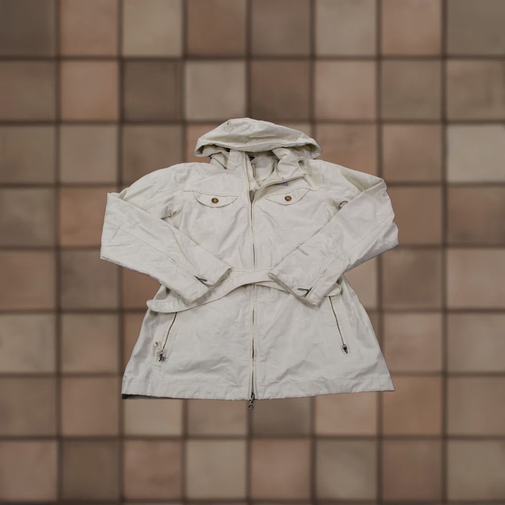 The North Face The North Face Jacket Women M White Nylon Hyvent Hoody Outdoors Hiking Camping Size M / US 6-8 / IT 42-44 - 1 Thumbnail