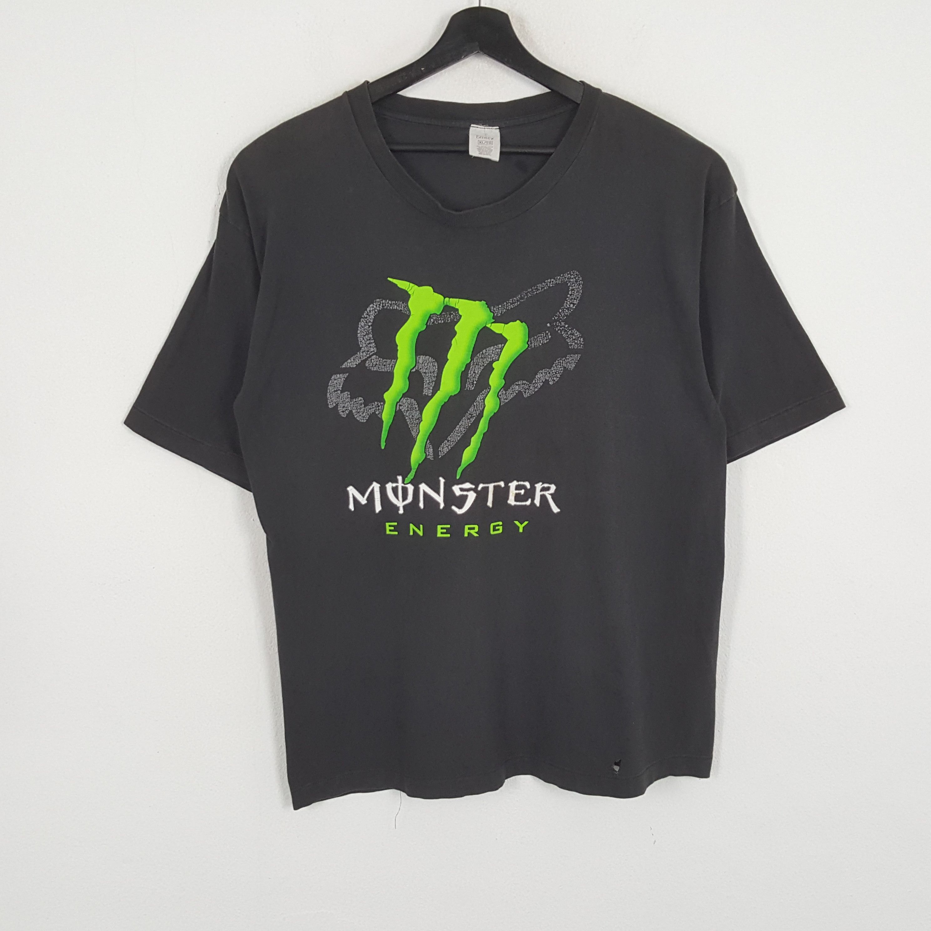 Fox Racing × Vintage MONSTER ENERGY X FOX RACING Promo Style Vintage Tshirt Size US XL / EU 56 / 4 - 1 Thumbnail